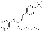 CAS#: 51308-67-9， S-((4-(1,1-Dimethylethyl)Phenyl)Methyl) O-Pentyl 3-Pyridinylcarbonimidothioate