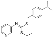 CAS#: 51308-73-7， S-Ethyl S-(4-(1-Methylethyl)Phenyl)Methyl 3-Pyridinylcarbonimidodithioate