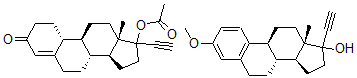 CAS#: 51367-42-1， (17alpha)-17-(Acetyloxy)-19-Norpregn-4-en-20-yn-3-one mixt. with (17alpha)-3-methoxy-19-norpregna-1,3,5(10)-trien-20-yn-17-ol