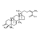 CAS 登录号：514-49-8， (24Z)-3-氧代羊毛甾-7,24-二烯-26-酸