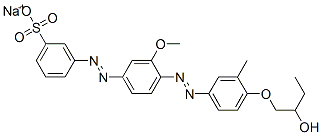 CAS#: 51418-90-7， Sodium 3-[[4-[[4-(2-Hydroxybutoxy)-3-Methylphenyl]Azo]-3-Methoxyphenyl]Azo]Benzenesulphonate