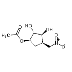 CAS#: 514206-30-5， (1R,2R,3S,4R)-2,3-Dihydroxy-4-(Nitromethyl)Cyclopentyl Acetate