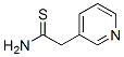 structure of CAS# 51451-44-6, 3-Pyridylthioacetamide;2-(3-Pyridyl)Thioacetamide;3-Pyridineethanethioamide;5-22-02-00319 (Beilstein Handbook Reference)
