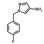 结构式 CAS# 514801-12-8, 1-(4-氟苄基)-1H-吡唑-4-胺