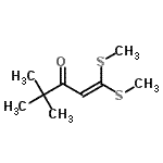 CAS#: 51507-09-6， 4,4-Dimethyl-1,1-Bis(Methylsulfanyl)-1-Penten-3-One