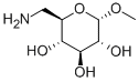 结构式 CAS# 5155-47-5, 甲基 6-氨基-6-脱氧-吡喃半乳糖苷