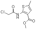 structure of CAS# 515832-45-8, Methyl 2-[(Chloroacetyl)Amino]-5-Methyl-3-Thiophenecarboxylate;methyl 2-<wbr>(2-chloro<wbr>acetylami<wbr>no)-5-met<wbr>hylthioph<wbr>ene-3-car<wbr>boxylate;Methyl 2-<wbr>[(chloroa<wbr>cetyl)ami<wbr>no]-5-met<wbr>hylthioph<wbr>ene-3-car<wbr>boxylate;MFCD03423376