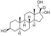 CAS#: 516-47-2， (3.beta.,5.alpha.)-3,17,21-Trihydroxy-Pregnan-20-One