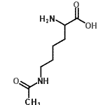structure of CAS# 51621-57-9, N<Sup>6</Sup>-Acetyllysine;L-Lysine, N(6)-acetyl-;NEPSILON-ACETYL-D-LYSINE;Nε-Acetyl-L-lysine