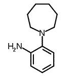 structure of CAS# 51627-46-4, 2-(1-Azepanyl)Aniline;(2-azepan-1-ylphenyl)amine;2-(1-azepanyl)aniline;2-Anilino-5-nitrobenzonitrile