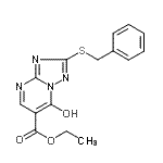 CAS#: 51646-43-6， Ethyl 2-(Benzylsulfanyl)-7-Hydroxy[1,2,4]Triazolo[1,5-a]Pyrimidine-6-Carboxylate