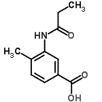 CAS#: 516470-29-4， 4-Methyl-3-(Propionylamino)Benzoic Acid