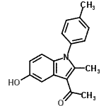 CAS#: 5165-56-0， 1-[5-Hydroxy-2-Methyl-1-(4-Methylphenyl)-1H-Indol-3-Yl]Ethanone