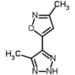 CAS#: 51719-87-0， 4-Methyl-5-(3-Methyl-1,2-Oxazol-5-Yl)-2H-1,2,3-Triazole
