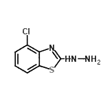 structure of CAS# 51769-38-1, 4-Chloro-2-Hydrazino-1,3-Benzothiazole;(4-Chloro-benzothiazol-2-yl)-hydrazine;(Z)-4-chloro-2-hydrazono-2,3-dihydrobenzo[d]thiazole;4-Chloro-2-benzothiazolehydrazine
