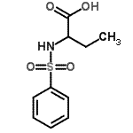 structure of CAS# 51786-16-4, 2-[(Phenylsulfonyl)Amino]Butanoic Acid;2-(phenylsulfonamido)butanoic acid;2-azepan-1-yl-3-methylbutan-1-amine;2-Benzenesulfonylamino-butyric acid