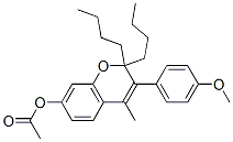CAS#: 5188-50-1， [2,2-Dibutyl-3-(4-Methoxyphenyl)-4-Methyl-Chromen-7-Yl] Acetate