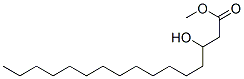 structure of CAS# 51883-36-4, 3-Hydroxyhexadecanoic Acid Methyl Ester;3-Hydroxyhexadecanoic Acid Methyl Ester;3-Hydroxypalmitic Acid Methyl Ester;3-Hydroxy-Palmitic Acid Methyl Ester