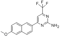 CAS#: 519056-66-7， 4-(6-Methoxy-2-Naphthyl)-6-(Trifluoromethyl)Pyrimidin-2-Amine