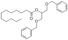 structure of CAS# 519177-07-2, 1,3-Di-O-Benzyl-2-O-Lauroylglycerol;Glycerol 1,3-Dibenzyl Ether 2-Laurate 1,3-Bis(Benzyloxy)Isopropyl Dodecanoate;1,3-BIS(BENZYLOXY)ISOPROPYL DODECANOATE;GLYCEROL 1,3-DIBENZYL ETHER 2-LAURATE