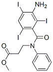 CAS 登录号：51934-66-8， N-(3-氨基-2,4,6-三碘苯甲酰基)-N-苯基-beta-丙氨酸甲酯