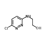 结构式 CAS# 51947-89-8, 2-[(6-氯-3-哒嗪基)氨基]乙醇