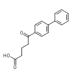 structure of CAS# 51994-35-5, 5-(4-Biphenylyl)-5-Oxopentanoic Acid;5-(4-Biphenyl)-5-oxovaleric acid