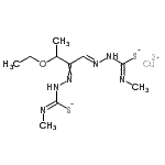 CAS#: 52001-83-9， Copper (2E)-2,2'-[(1E)-3-ethoxy-1,2-butanediylidene]bis(N-methylhydrazinecarbimidothioate)