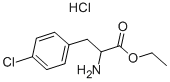结构式 CAS# 52031-05-7, DL-4-氯苯基丙氨酸乙酯盐酸盐