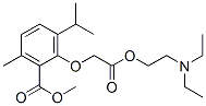 CAS#: 52073-15-1， (6-Isopropyl-2-Methoxycarbonyl-3-Methylphenoxy)Acetic Acid 2-(Diethylamino)Ethyl Ester