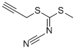 structure of CAS# 52173-99-6, Methyl Prop-2-Ynyl Cyanocarbonimidodithioate