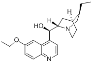 structure of CAS# 522-60-1, Ethylhydrocupreine;(R)-(6-Ethoxy-4-Quinolyl)-[(2S,5R)-5-Ethyl-2,5-Dimethyl-Quinuclidin-2-Yl]Methanol Hydrochloride;(R)-(6-Ethoxy-4-Quinolyl)-[(2S,5R)-5-Ethyl-2,5-Dimethyl-2-Quinuclidinyl]Methanol Hydrochloride;Cinchonan-9-Ol, 6'-Ethoxy-10,11-Dihydro-, Monohydrochloride, (8Alpha,9R)- (9Ci)