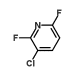 structure of CAS# 52208-56-7, 3-Chloro-2,6-Difluoropyridine;