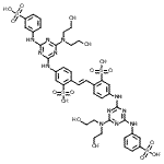 CAS#: 52232-33-4， 2,2'-[(E)-1,2-Ethenediyl]Bis[5-({4-[Bis(2-Hydroxyethyl)Amino]-6-[(3-Sulfophenyl)Amino]-1,3,5-Triazin-2-Yl}Amino)Benzenesulfonic Acid]