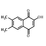 CAS 登录号：52280-69-0， 2-羟基-6,7-二甲基-萘-1,4-二酮