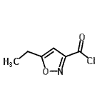 structure of CAS# 52320-58-8, 5-Ethyl-1,2-Oxazole-3-Carbonyl Chloride;5-Ethylisoxazole-3-carbonyl chloride;MFCD12028420
