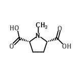 CAS 登录号：52321-05-8， (2R,5S)-1-甲基-2,5-吡咯烷二甲酸
