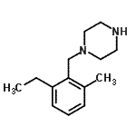 CAS#: 523981-51-3， 1-(2-Ethyl-6-Methylbenzyl)Piperazine