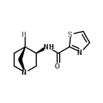 CAS#: 524012-52-0， N-[(3R,4S)-1-Azabicyclo[2.2.1]Hept-3-Yl]-1,3-Thiazole-2-Carboxamide