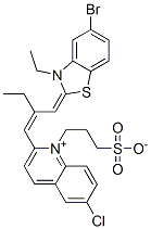 CAS#: 52450-03-0， 2-[2-[(5-Bromo-3-Ethyl-3H-Benzothiazol-2-Ylidene)Methyl]But-1-Enyl]-6-Chloro-1-(3-Sulphonatopropyl)Quinolinium