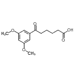 结构式 CAS# 52483-37-1, 6-(3,5-二甲氧基苯基)-6-氧代己酸