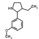 CAS#: 524918-30-7， 3-Ethyl-2-(3-Methoxyphenyl)Pyrrolidine