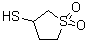 structure of CAS# 52513-18-5, Tetrahydro-3-Thiophenethiol 1,1-Dioxide;3-sulfanyl-1λ6-thiolane-1,1-dione;3-sulfanylthiolane-1,1-dione;MFCD00519568