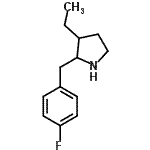 CAS#: 525537-12-6， 3-Ethyl-2-(4-Fluorobenzyl)Pyrrolidine