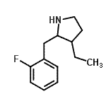 CAS#: 525537-55-7， 3-Ethyl-2-(2-Fluorobenzyl)Pyrrolidine