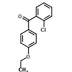 structure of CAS# 525561-43-7, (2-Chlorophenyl)(4-Ethoxyphenyl)Methanone;(2-chlorophenyl)(4-ethoxyphenyl)methanone;2-Chloro-4'-ethoxybenzophenone