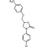 CAS#: 5256-02-0， 3-(4-Chlorophenyl)-5-[(4-Methylphenoxy)Methyl]-1,3-Oxazolidin-2-One