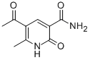 结构式 CAS# 52600-60-9, 5-乙酰基-6-甲基-2-氧代-1,2-二氢-3-吡啶甲酰胺
