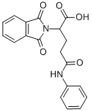 结构式 CAS# 52604-91-8, 5-苯胺基-2-(1,3-二氧代-1,3-二氢-2H-异吲哚-2-基)-5-氧代戊酸水合物