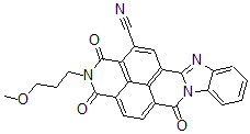 CAS#: 52673-14-0， 1,2,3,6-Tetrahydro-2-(3-Methoxypropyl)-1,3,6-Trioxobenzimidazo[2,1-b]Benzo[lmn][3,8]Phenanthrolinecarbonitrile